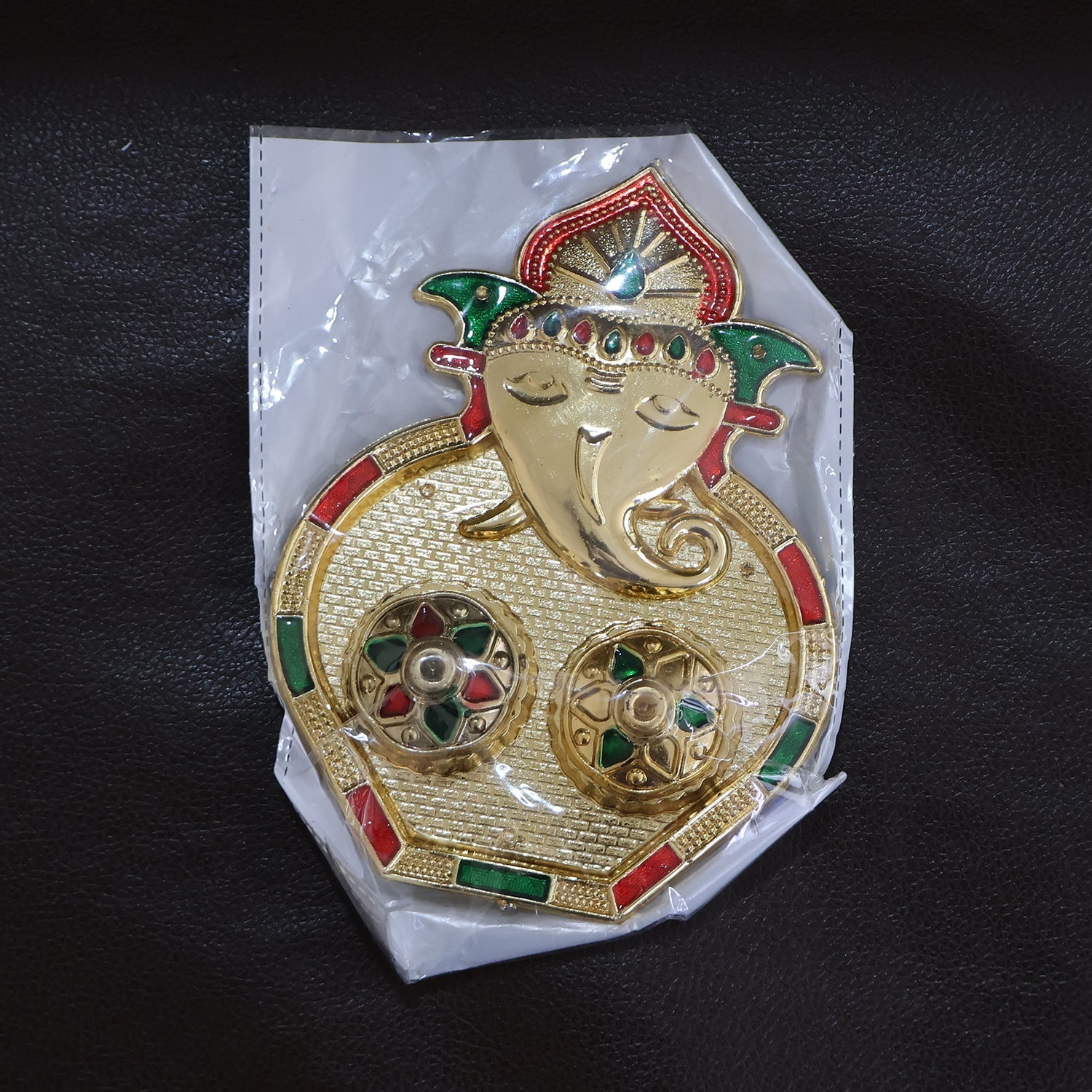 Ganesh Design Decorative Kumkum Box - (1 Pc) Ganesh Design Decorative Kumkum Box - (1 Pc)